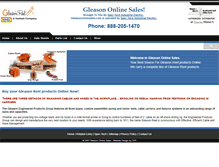 Tablet Screenshot of gleasononlinesales.com